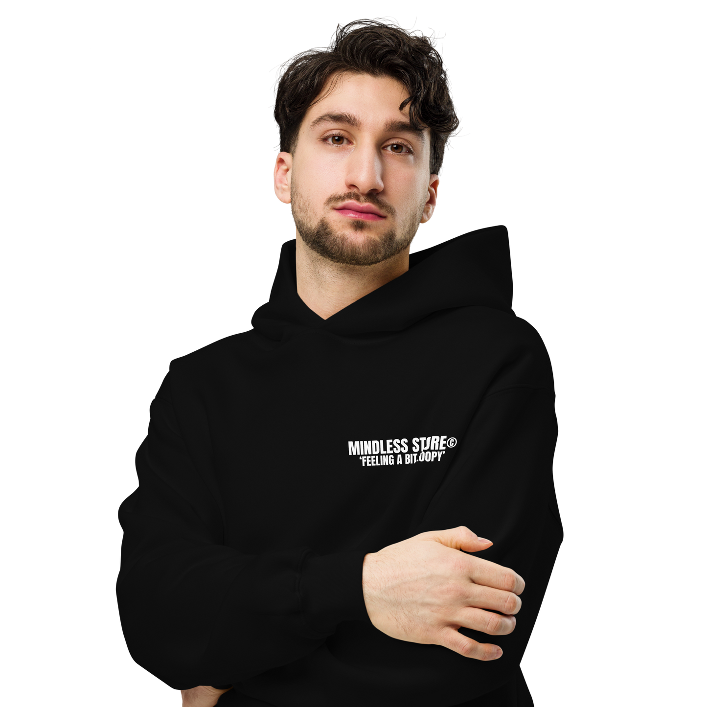 ‘FEELING A BIT LOOPY’ Hoodie | Black