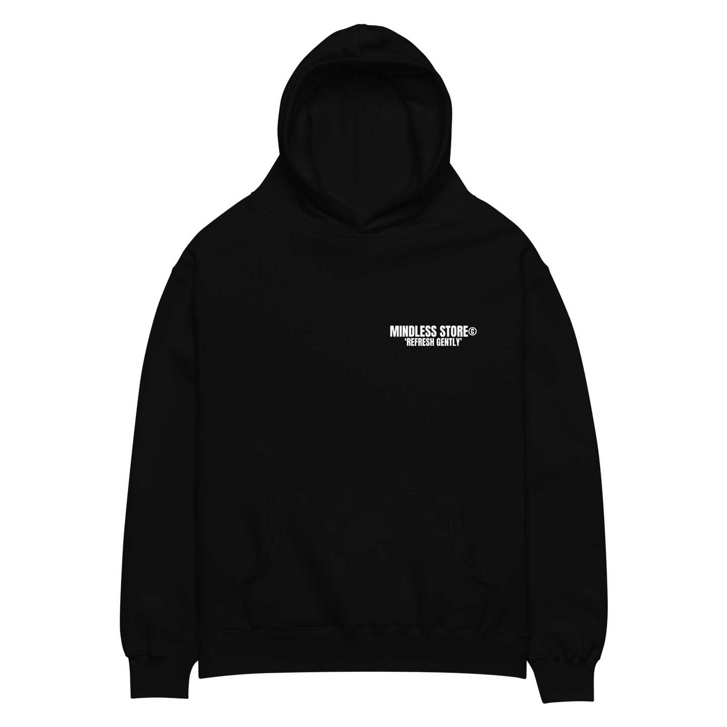 ‘REFRESH GENTLY’ Hoodie | Black