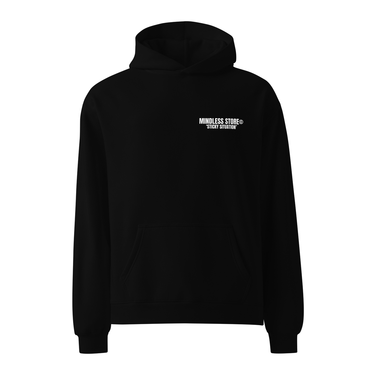 ‘STICKY SITUATION’ Hoodie | Black